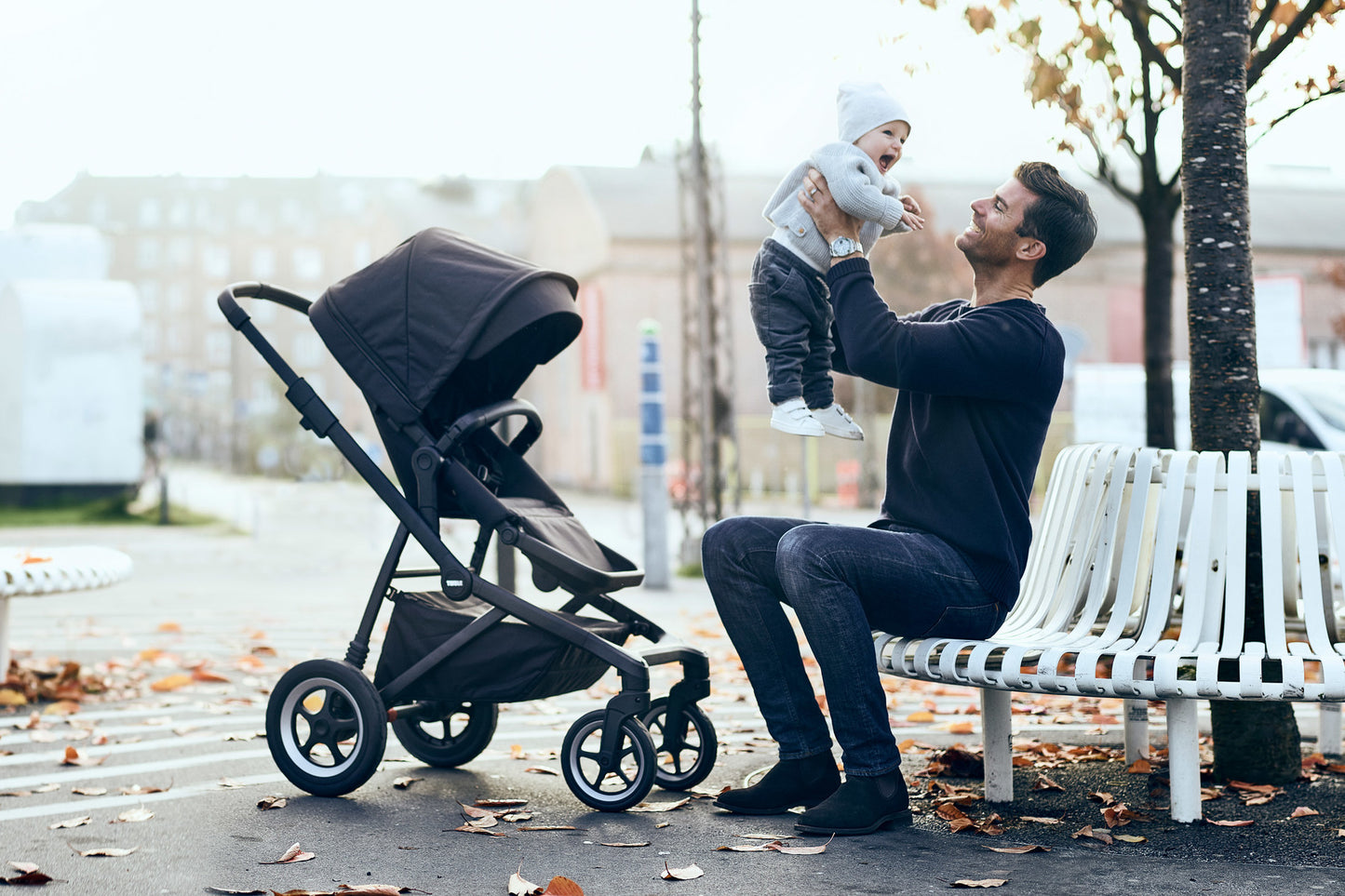 Sleek Stroller Black On Black
