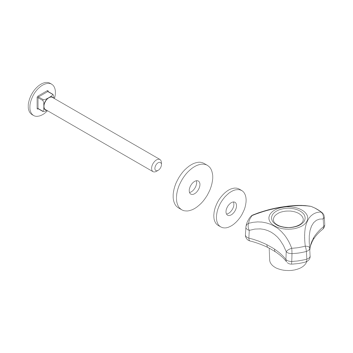 THULE WING KNOB WITH FASTENER